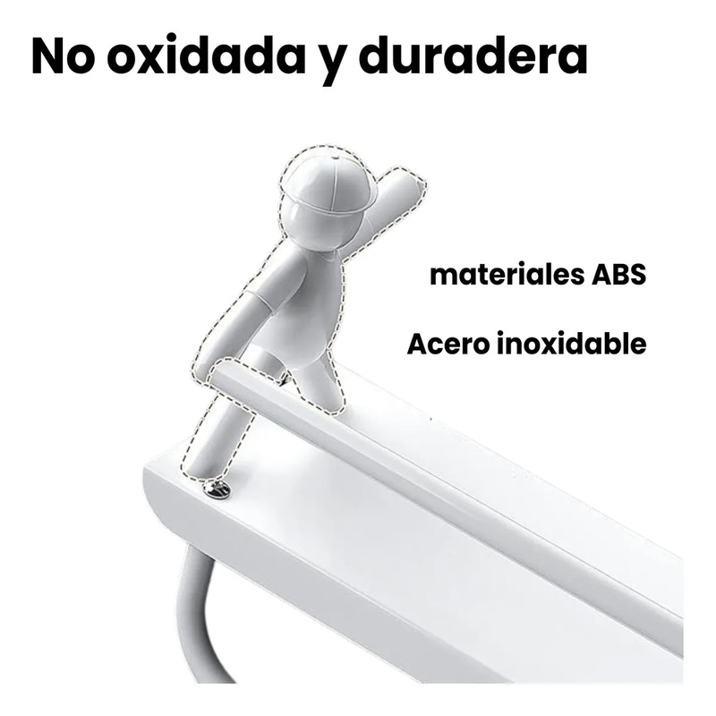 Estante De Pared Repisa Metálica Adhesiva - Image 4