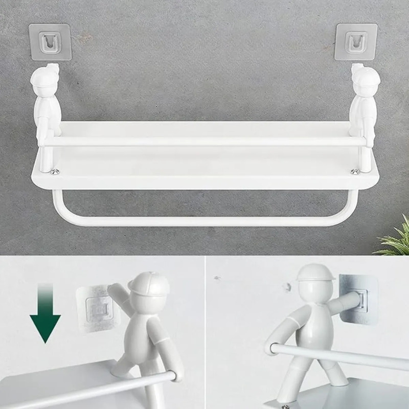 Estante De Pared Repisa Metálica Adhesiva - Image 6